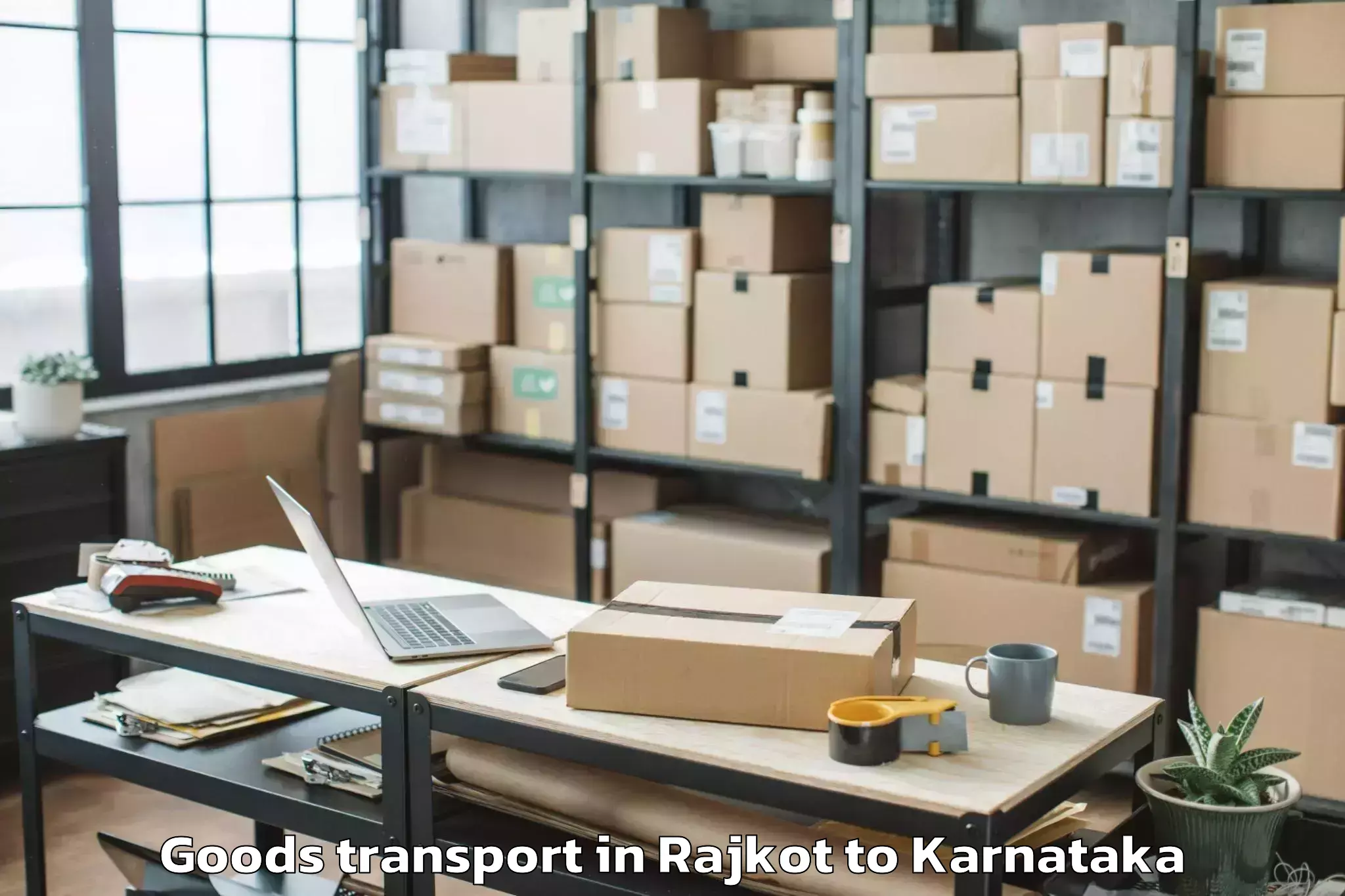 Affordable Rajkot to Madikeri Goods Transport